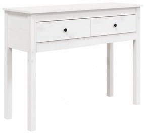 fehér tömör fenyőfa tálalóasztal 100 x 35 x 75 cm