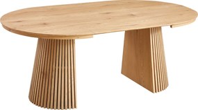 Étkezőasztal, kihúzható, tölgy, 120-200x75 cm, ZEKEN TYP 1