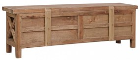 tömör mahagóni TV-szekrény 3 fiókkal 120 x 30 x 40 cm