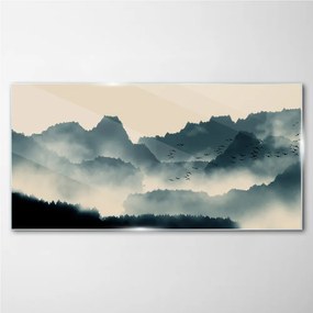 Üvegkép Kínai mouain tinta