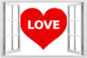 Poszterek 90x60 Szív Love