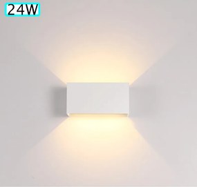 Homlokzati Led fali lámpa IP65 kültéri kerti Felső Alsó 24W
