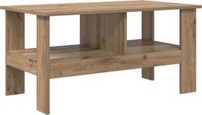 vidaXL Dohányzóasztal Artisan tölgy 90 x 50 x 45 cm Faanyag