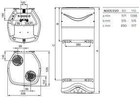 ARISTON NUOS EVO 80 A+ WH hőszivattyús vízmelegítő, 1,2kW 3629056