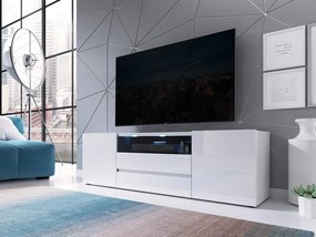 TV asztal Maverland (fehér + fényes fehér). 1054126