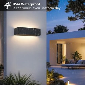 Brilagi - LED-es kültéri fali lámpa DONNANI LED/12W/230V 30 cm fekete IP44