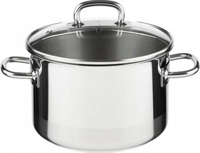 Professzionális edény fedővel, átmérője 18 cm, térfogata 3 l