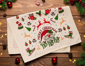 Xmas 2 részes pamut konyharuha szett 40 × 60 cm