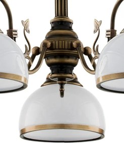 BRILAGI - Rúdon függő csillár TAURUS 5xE27/15W/230V átmérő 70 cm bronz