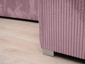 Világoslila SMART COSARO sarokkanapé, kétoldalas + 2 párna INGYEN