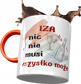 Narancssárga Bögre Izabella Feleség Ajándék Nyomtatott Fotóval