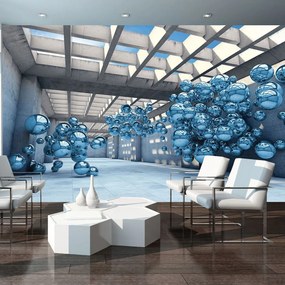 Fotótapéta - 3D kék modernizmus (152,5x104 cm)