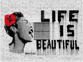 Poszterek 135x100 Banksy Life is beautiful