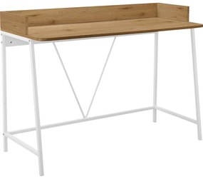 Íróasztal tölgyfa dekoros asztallappal 50x120 cm Savona – Støraa