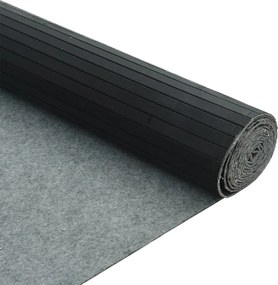 Fekete bambusz térelválasztó szélessége 800 cm magassága 165 cm