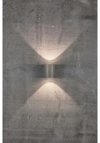 Nordlux - CANTO LED kültéri fali lámpatest 2xLED/5,5W/230V IP44 szürke