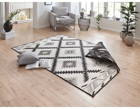 Malibu fekete-krémszínű kültéri szőnyeg, 230 x 160 cm - NORTHRUGS