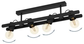 Eglo 43847 - Spotlámpa PLIMSOLL 4xE27/15W/230V