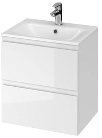 Cersanit S801-312-ECO - MODUO fali fürdőszobaszekrény mosdóval, fehér