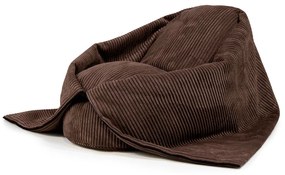 Sötétbarna kordbársony gyerek babzsákfotel Cocoon 100 – SLOWDOWN