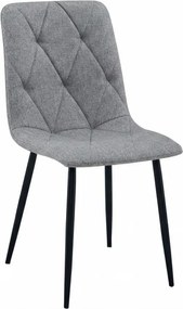 LIBRA PLATINUM GREY szürke szék fekete lábakkal