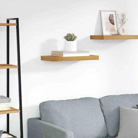 vidaXL Falpolc Falra szerelhető tárolóval Barna 50 x 23 x 4 cm Faanyag