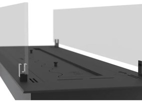 InFire - Beépített BIO kandalló 8,5x80 cm 3,5kW fekete