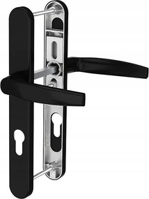 Ajtókilincs Victory 25 Ral 9005 matt fekete ovális L92