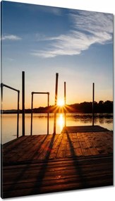 Vászonkép 80x120 Naplemente híd