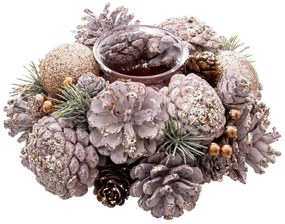 Műanyag-üveg gyertyatartó – Casa Selección