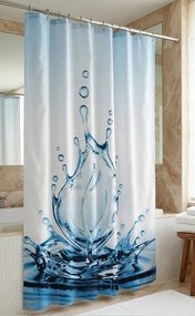 Zuhanyfüggöny - WATER FLOWER - Impregnált textil - 180x200