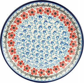 Ebédlő tányér 25 cm Ceramika Artystyczna Bolesławiec