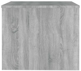 vidaXL szürke sonoma színű szerelt fa dohányzóasztal 80 x 50 x 40 cm