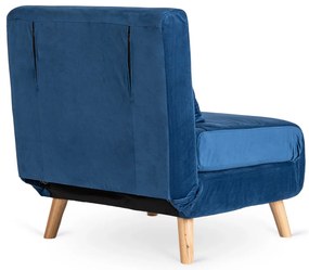 Ágyazható Fotel Sötétkék Színben. MARRY 75 cm.