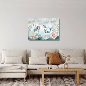 Üveg kép - Sellők (70x50 cm)