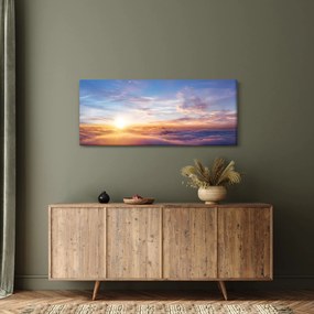 Kép - Naplemente a felhők felett (120x50 cm)