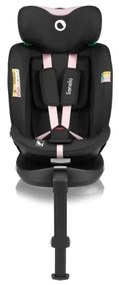 Lionelo NAVY i-Size 40-150 cm autósülés alapozattal, fekete/rózsaszín