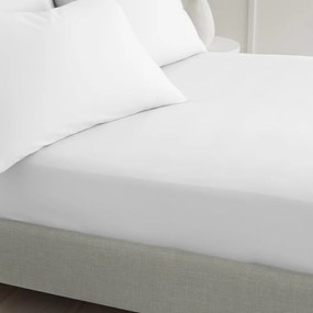 Fehér gumis pamut-perkál lepedő 90x190 cm Cotton Percale – Bianca