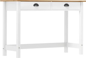 vidaXL Hill 2 fiókos tömör fenyőfa tálalóasztal 110 x 45 x 74 cm
