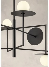 Redo 01-2753 - Rúdos csillár PLATO 8xG9/10W/230V fekete