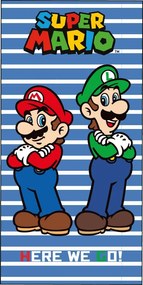 Super Mario Here We Go fürdőlepedő, strand törölköző 70x140cm