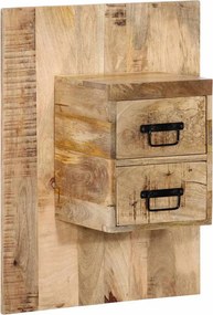 vidaXL Éjjeli szekrény 60x32x80 cm tömör durva fa mangó