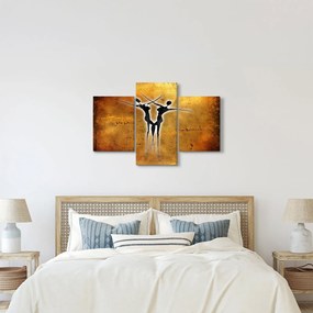 Festmény képe egy táncoló párról (90x60 cm)