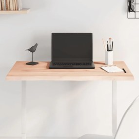 asztallap 100x60x(2-6) cm kezeletlen tömör fa élőszegélyes