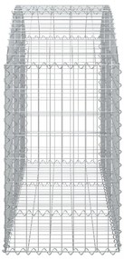 íves horganyzott vas gabion kosár 150x50x80/100 cm