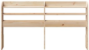 tömör fenyőfa fejtámla polcokkal 135 cm