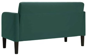 sötétzöld bársony loveseat kanapé 109 cm