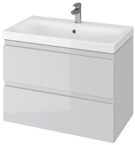 Cersanit - SET szekrény + mosdó, szürke fényű, Moduo 80, S801-220-DSM