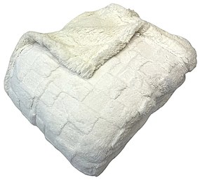 Luxus fehér báránytakaró mikroplüssből 200x230cm TiaHome