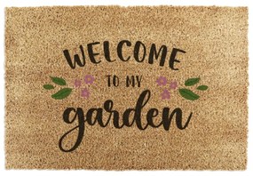 Kókuszrost lábtörlő 60x90 cm Welcome to My Garden – Artsy Doormats